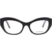 Balenciaga Women's Eyeglasses - Black Acetate Cat Eye Full Rim Frame | BB0398O 001 ,