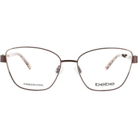 Bebe Women's Eyeglasses - Topaz Metal Cat Eye Shape Full Rim Frame | BB5209 200 ,