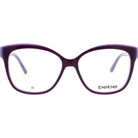Bebe Women's Eyeglasses - Plum Plastic Cat Eye Shape Full Rim Frame | BB5214 502 ,