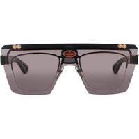 Bugatti Men's Sunglasses - Black/Rose Gold Metal Square Full Rim Frame | 01BRX RG ,