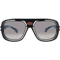 Bugatti Men's Sunglasses - Grey/Black Acetate Square Shape Full Rim Frame | 07 GRY/BK ,