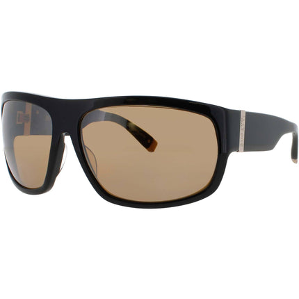 Bugatti Men's Sunglasses - Black Acetate Oversized Shape Full Rim Frame | 43C BK ,