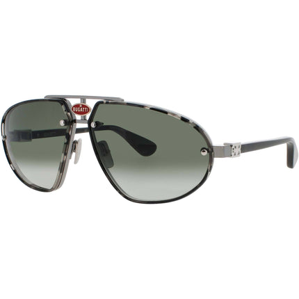 Bugatti Men's Sunglasses - Black Tortoise/Gunmetal Metal Full Rim Frame | 10 BKTT/GM ,
