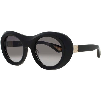Bugatti Women's Sunglasses - Matte Black Acetate Oval Shape Full Rim Frame | 03 MBK ,