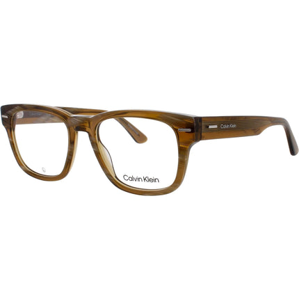 Calvin Klein Men's Eyeglasses - Striped Brown Acetate Full Rim Frame | CK24521 231 ,