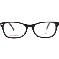 Carolina Herrera Women's Eyeglasses - Black/Nude Rectangular Frame | HER 0110 KDX ,