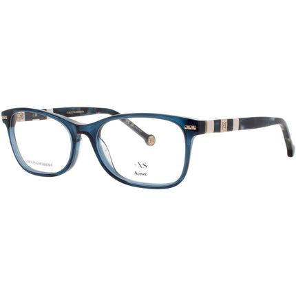 Carolina Herrera Women's Eyeglasses - Blue/Havana Rectangular Frame | HER 0110 XP8 ,