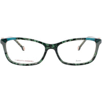Carolina Herrera Women's Eyeglasses - Havana/Green Rectangular Frame | HER 0114 PHW ,