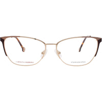 Carolina Herrera Women's Eyeglasses - Gold/Brown Metal Full Rim Frame | HER 0116 01Q ,