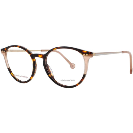 Carolina Herrera Women's Eyeglasses - Havana/Beige Acetate Oval Frame | HER 0166 XLT ,