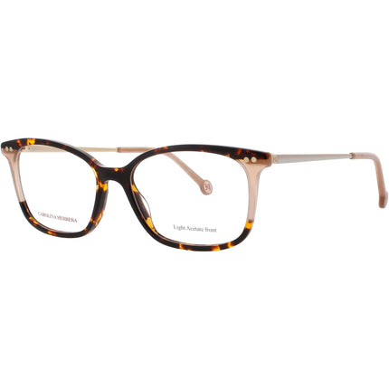 Carolina Herrera Women's Eyeglasses - Havana/Beige Cat Eye Shape Frame | HER 0167 XLT ,