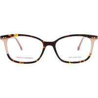 Carolina Herrera Women's Eyeglasses - Havana/Beige Cat Eye Shape Frame | HER 0167 XLT ,