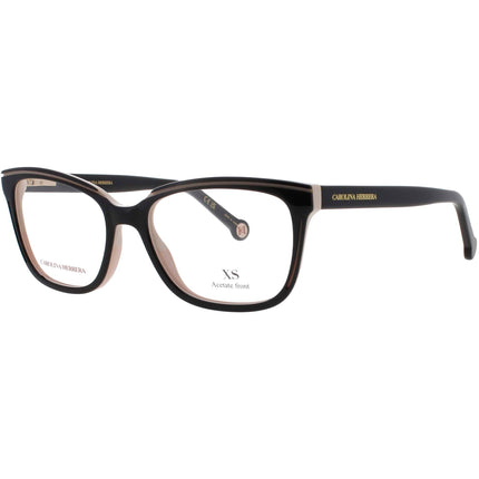 Carolina Herrera Women's Eyeglasses - Black/Nude Rectangular Frame | HER 0170 KDX ,