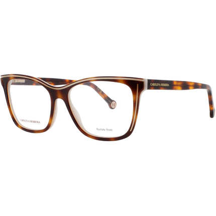 Carolina Herrera Women's Eyeglasses - Havana/White Square Shape Frame | HER 0172 C9K ,