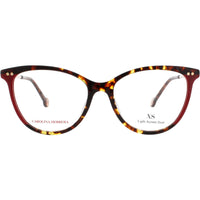 Carolina Herrera Women's Eyeglasses - Havana/Red Cat Eye Shape Frame | HER 0210 O63 ,