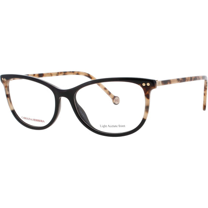 Carolina Herrera Women's Eyeglasses - Black/Havana Cat Eye Shape Frame | HER 0213 WR7 ,
