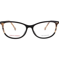 Carolina Herrera Women's Eyeglasses - Black/Havana Cat Eye Shape Frame | HER 0213 WR7 ,