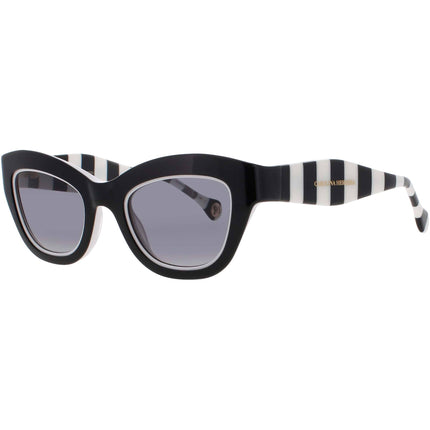 Carolina Herrera Women's Sunglasses - Black/White Full Rim Frame | HER 0086/S 80S/9O ,
