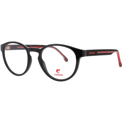 Carrera Men's Eyeglasses - Black/Red Plastic Full Rim Round Shape Frame | 8886 OIT ,