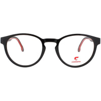 Carrera Men's Eyeglasses - Black/Red Plastic Full Rim Round Shape Frame | 8886 OIT ,