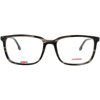 Carrera Unisex Eyeglasses - Gray Horn Acetate Full Rim Rectangular Frame | 254 2W8 ,