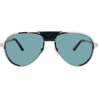 Cartier Men's Sunglasses - Silver Metal Full Rim Aviator Shape Frame | CT0296S 004 ,