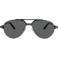 Cartier Men's Sunglasses - Silver Metal Full Rim Aviator Shape Frame | CT0476S 004 ,