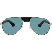 Cartier Men's Sunglasses - Gold Metal Full Rim Aviator Green Lens Frame | CT0495S 002 ,