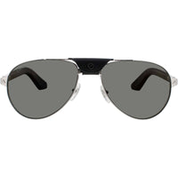 Cartier Men's Sunglasses - Silver Metal Full Rim Aviator Shape Frame | CT0495S 003 ,
