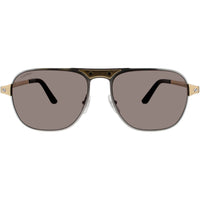 Cartier Men's Sunglasses - Silver Metal Full Rim Pilot Gray Lens Frame | CT0532S 001 ,