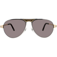 Cartier Men's Sunglasses - Silver Metal Full Rim Aviator Shape Frame | CT0533S 001 ,