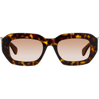 Cartier Women's Sunglasses - Havana Plastic Full Rim Rectangular Frame | CT0546S 002 ,
