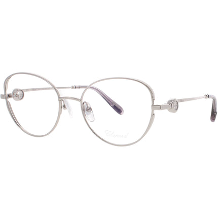 Chopard Women's Eyeglasses - Silver Metal Full Rim Oval Shape Frame | VCHF16S 579Y ,