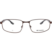 Columbia Men's Eyeglasses - Satin Brown Metal Full Rim Rectangular Frame | C3040 216 ,