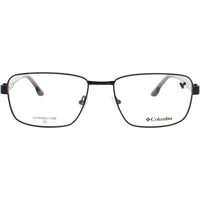 Columbia Men's Eyeglasses - Satin Black Metal Full Rim Rectangular Frame | C3048 002 ,