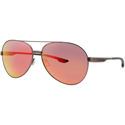 Columbia Men's Sunglasses - Grey Metal Full Rim Aviator Red Lens Frame | C103SM 204 ,