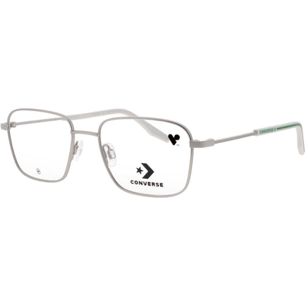 Converse Kid's Eyeglasses - Silver Metal Full Rim Rectangular Frame | CV1022Y 046 ,
