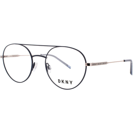 Dkny Women's Eyeglasses - Navy/Gold Metal Full Rim Round Shape Frame | DK1025 400 ,
