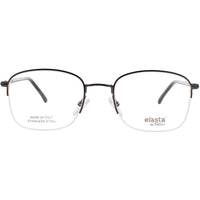 Elasta Men's Eyeglasses - Black/ Ruthenium/ Brown Rectangular Shape Frame | E 7242 284 ,