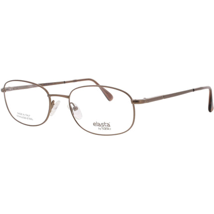 Elasta Unisex Eyeglasses - Gold Ash Metal Full Rim Rectangular Frame | E-7058 R50 ,