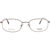 Elasta Unisex Eyeglasses - Gold Ash Metal Full Rim Rectangular Frame | E-7058 R50 ,