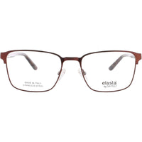 Elasta Unisex Eyeglasses - Pink Crystal Metal Full Rim Square Shape Frame | E-3124 4IN ,