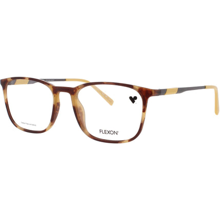 Flexon Unisex Eyeglasses - Matte Tortoise Metal Full Rim Square Frame | EP8017 244 ,