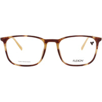 Flexon Unisex Eyeglasses - Matte Tortoise Metal Full Rim Square Frame | EP8017 244 ,