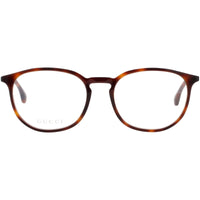 Gucci Men's Eyeglasses - Brown Acetate Full Rim Oval Clear Lens Frame | GG0551O 011 ,