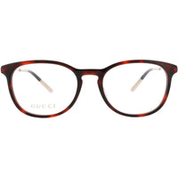 Gucci Men's Eyeglasses - Brown Acetate Full Rim Oval Clear Lens Frame | GG1049O 002 ,