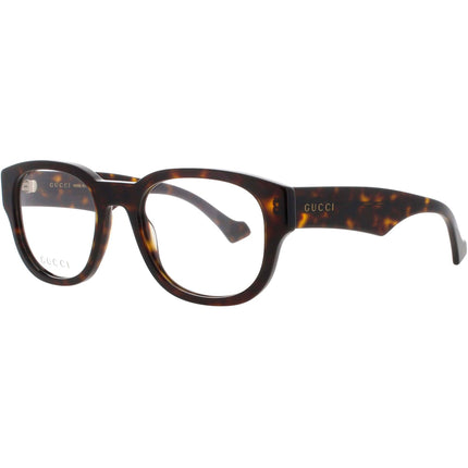 Gucci Men's Eyeglasses - Brown Acetate Full Rim Oval Clear Lens Frame | GG1429O 002 ,