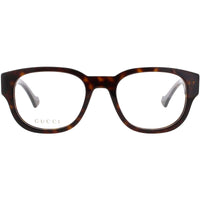 Gucci Men's Eyeglasses - Brown Acetate Full Rim Oval Clear Lens Frame | GG1429O 002 ,