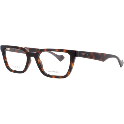Gucci Men's Eyeglasses - Brown Acetate Full Rim Rectangular Shape Frame | GG1539O 002 ,