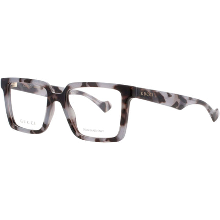 Gucci Men's Eyeglasses - Grey Acetate Full Rim Square Clear Lens Frame | GG1540O 004 ,